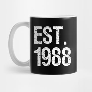 Est 1988 - 30Th Mug